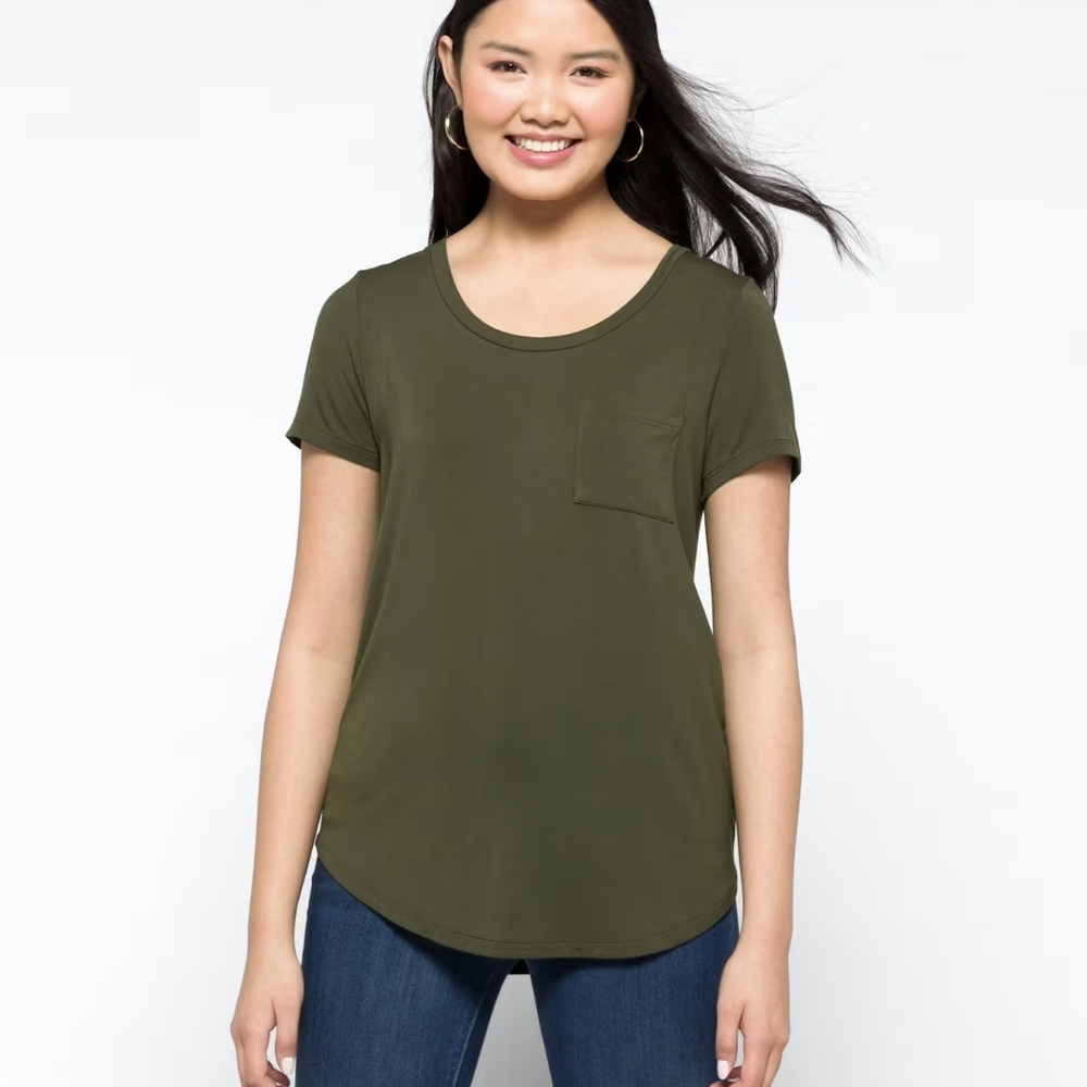 Market & Spruce Olive Short Sleeve Tee